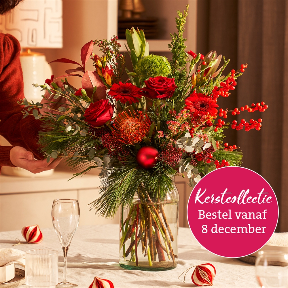 Feestelijk kerstboeket